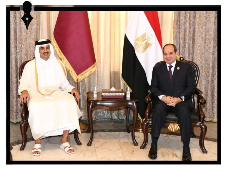 السيسي وأمير قطر